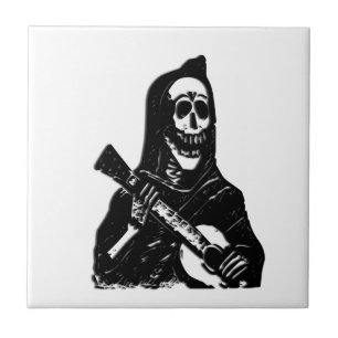 Guitar Skeleton Sergranamic Tile Kakelplatta