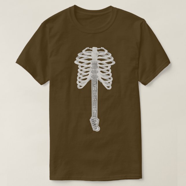 Guitar Skeleton T-Shirt (Design framsida)