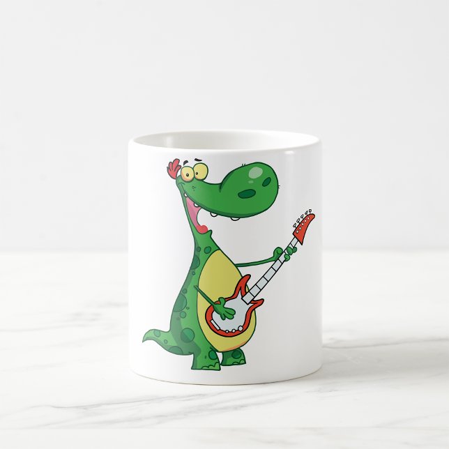 Guitar Spelande Dinosaur Mugg (Skapare uppladdad)