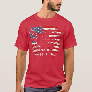 Guitar spelar USA Cowboy T Shirt