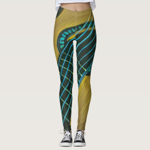 Guitar-spelare i sten leggings