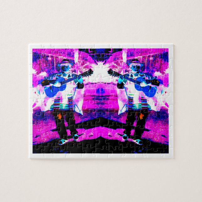 Guitar-spelare Pussel (Horisontell)