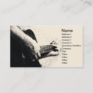 Guitar-spelare Visitkort