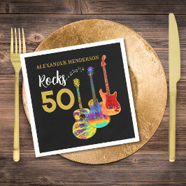Guitar Sten 50 Namn Pappersservett