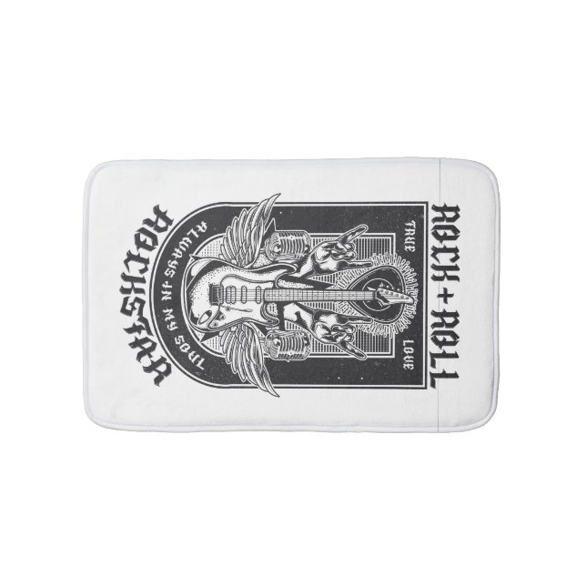 Guitar Sten-design Badrumsmatta (Framsidan)