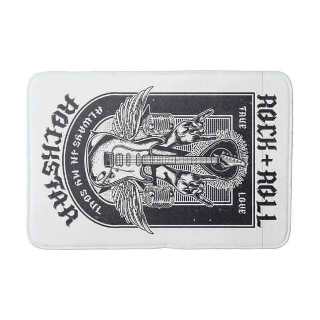 Guitar Sten-design Badrumsmatta (Framsidan)