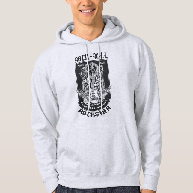 Guitar Sten-design Hoodie (Framsida)