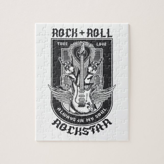 Guitar Sten-design Pussel (Vertikal)