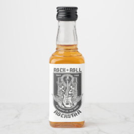 Guitar Sten-design Spritflaskor Etikett