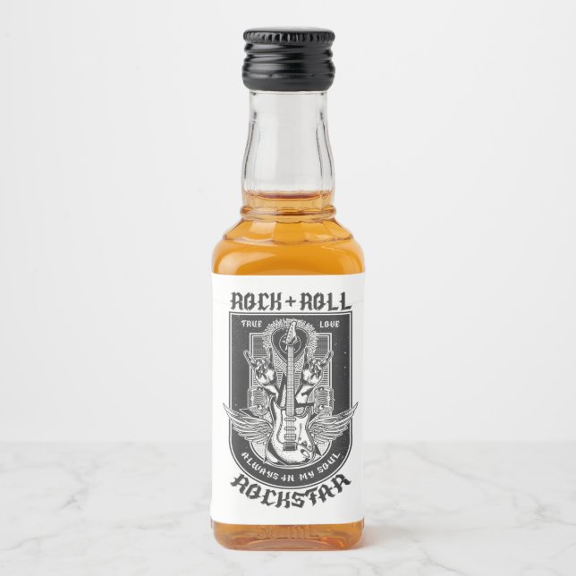 Guitar Sten-design Spritflaskor Etikett (Framsida)
