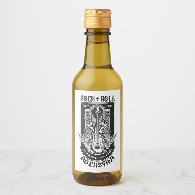 Guitar Sten-design Vinetikett (Framsida)