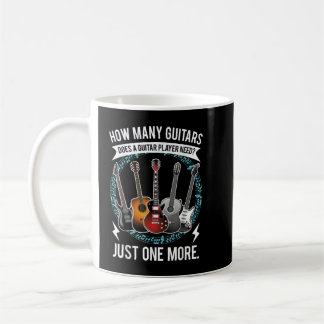 Guitar T hur många gitarrer som ger till Guitar Pl Kaffemugg