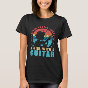 Guitar T-Shirt underskattar aldrig flickor