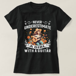 Guitar T-Shirt underskattar aldrig flickor