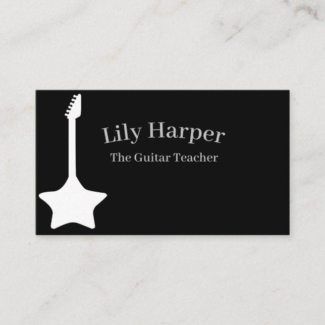 Guitar Teacher | Busin för elektriska och akustisk (Framsida)