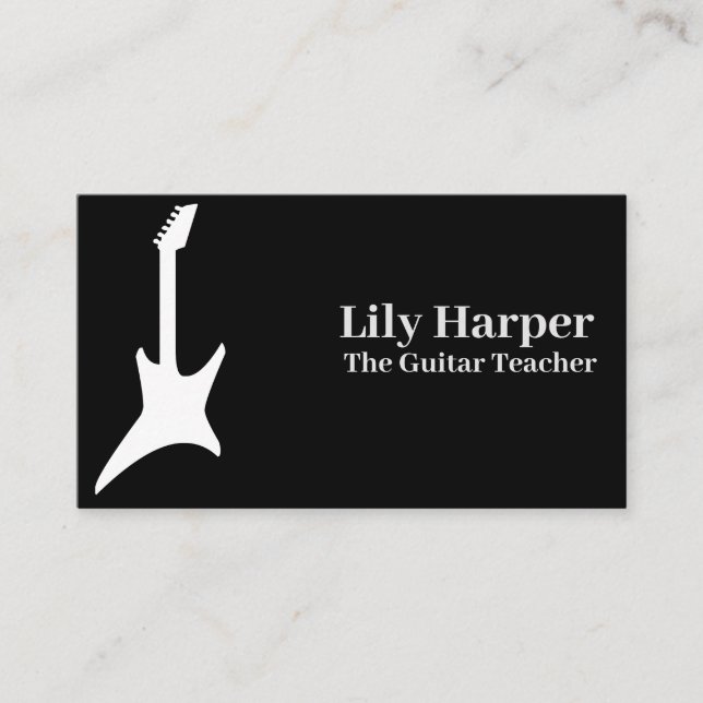 Guitar Teacher | Busin för elektriska och akustisk (Framsida)