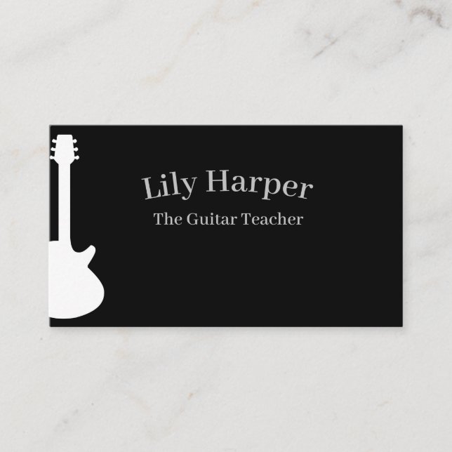 Guitar Teacher | Busin för elektriska och akustisk (Framsida)