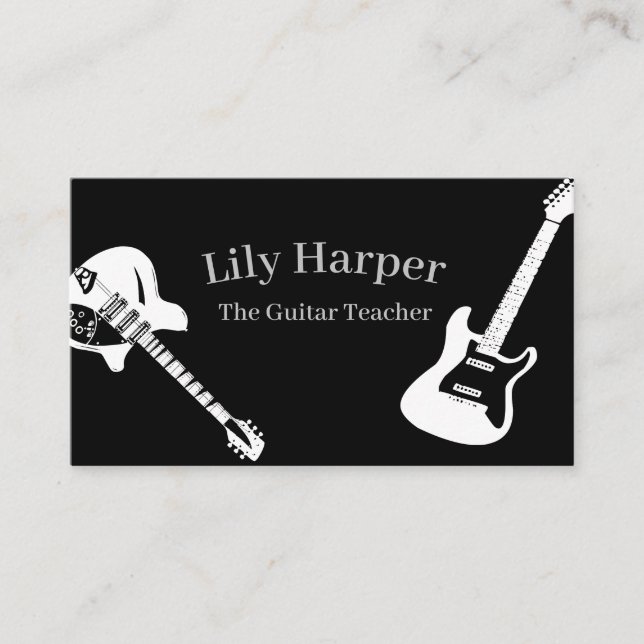 Guitar Teacher | Busin för elektriska och akustisk (Framsida)