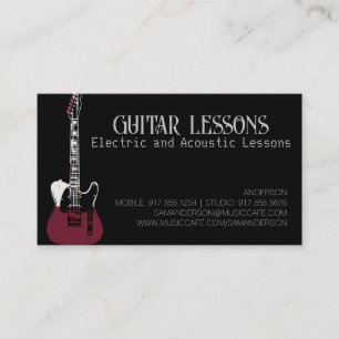 Guitar Teacher Elektriska och akustiska lärdomar