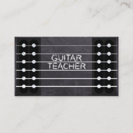 Guitar Teacher Lessons Music Instructor Coola Chal Visitkort