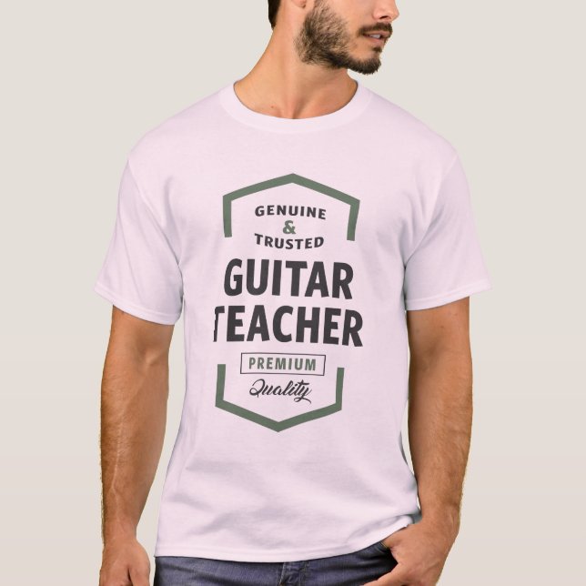 Guitar Teacher Logotyp Tees Tee Shirt (Framsida)