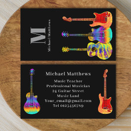 Guitar Teacher Musician Visitkort