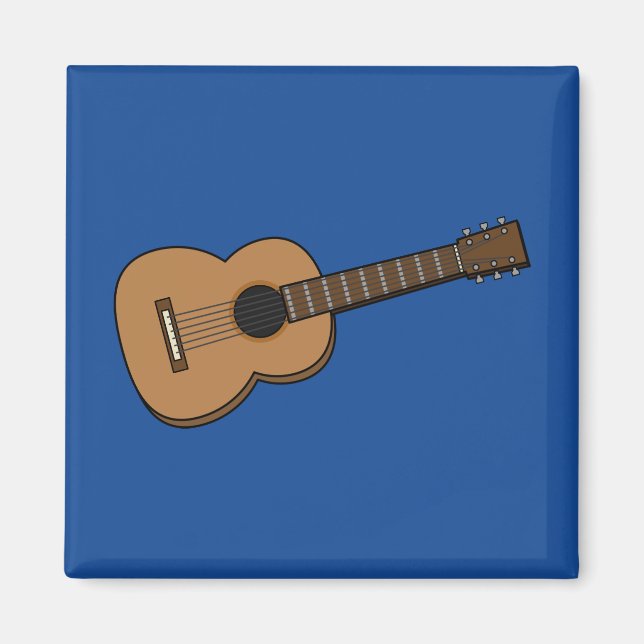 Guitar Tecknad Magnet (Framsidan)