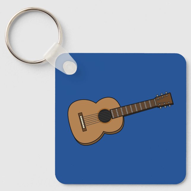 Guitar Tecknad Nyckelring (Framsida)