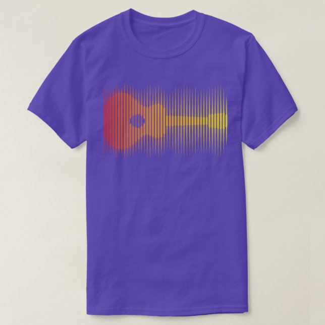 Guitar-teckning 2 t shirt (Design framsida)