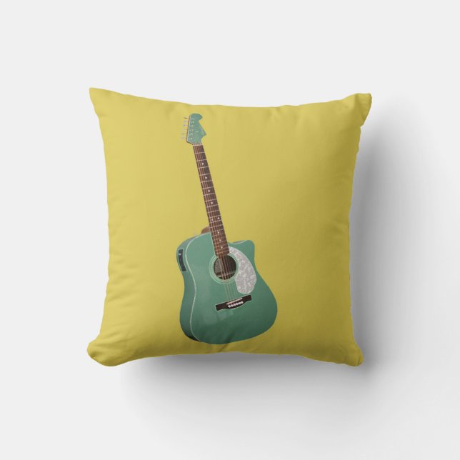 Guitar-teckning Kudde (Framsida)