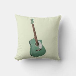 Guitar-teckning Kudde