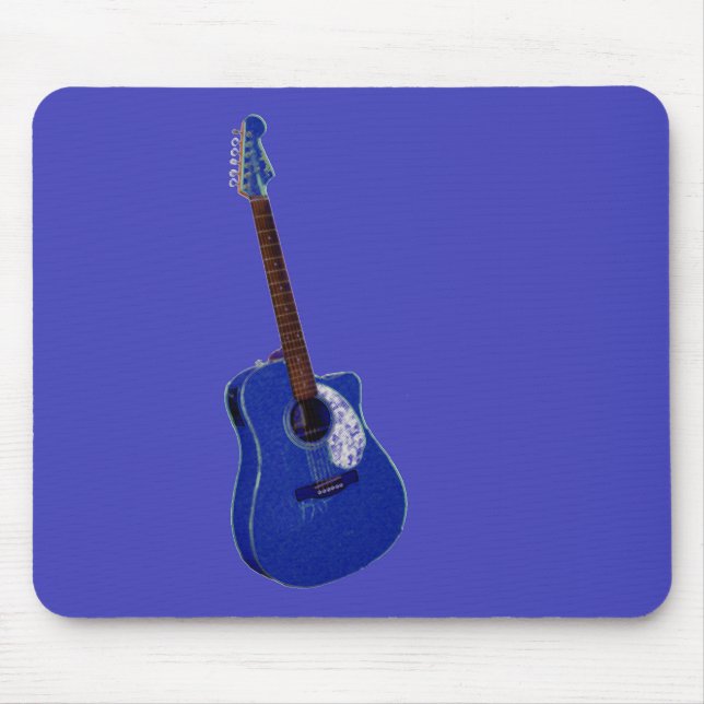 Guitar-teckning Musmatta (Framsidan)