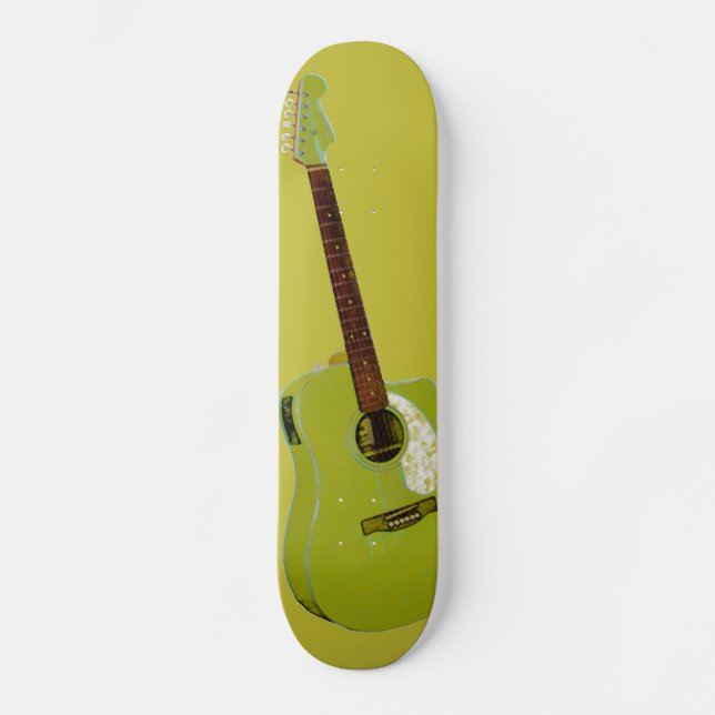 Guitar-teckning Skateboard Bräda 19,5 Cm (Framsida)