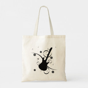 Guitar Tote Bag Tygkasse