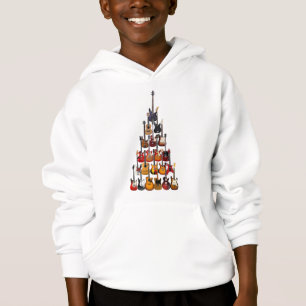 Guitar Träd Julljus Rock musik T Shirt