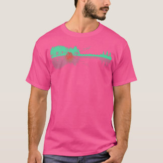 Guitar Trees Water Reflection Art - Musicians & Mu T Shirt