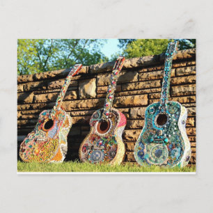 Guitar Tri-Fecta Vykort