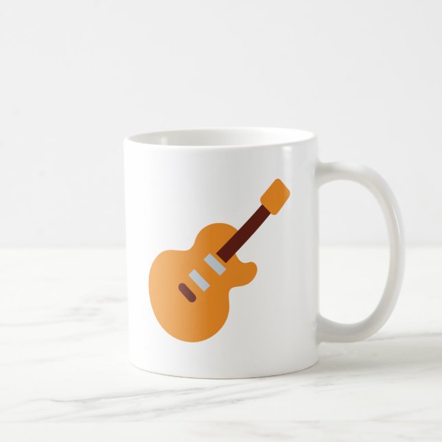 Guitar - Twitter Emoji Kaffemugg (Höger)