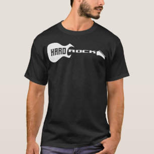 Guitar Typografiskt guitar med hård Sten T Shirt