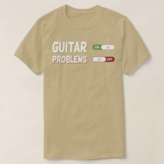 Guitar vid problem av t shirt (Design framsida)