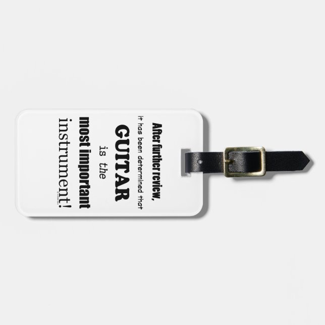 Guitar viktigaste instrument bagagebricka (Horisontell Framsida)