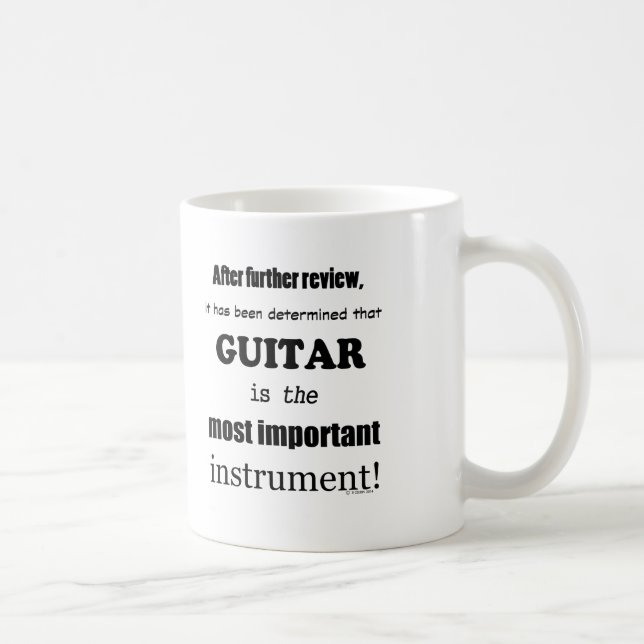 Guitar viktigaste instrument kaffemugg (Höger)