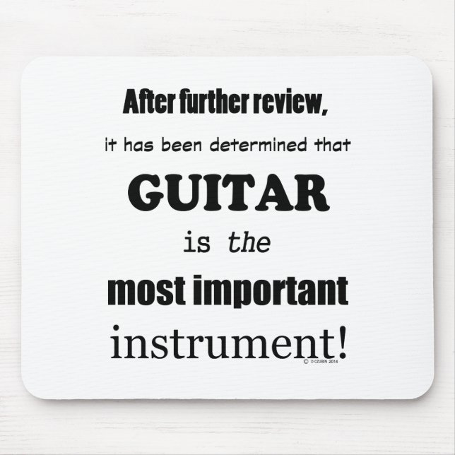 Guitar viktigaste instrument musmatta (Framsidan)