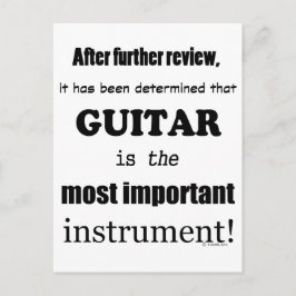 Guitar viktigaste instrument vykort