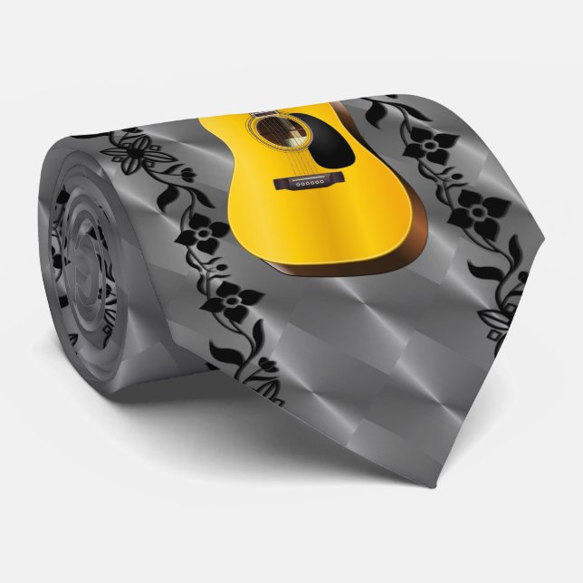 GUITAR-VIN PÅ GRÅTT SLIPS (Rullad)