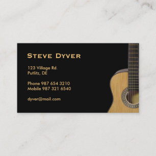 Guitar Visitkort