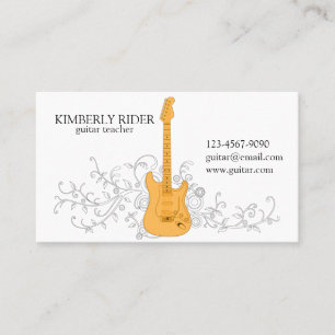 Guitar Visitkort