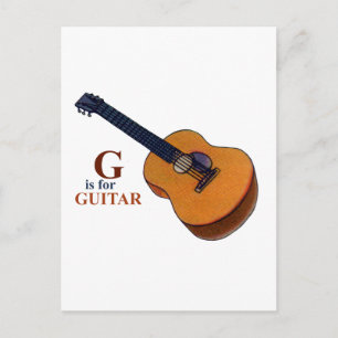 Guitar Vykort