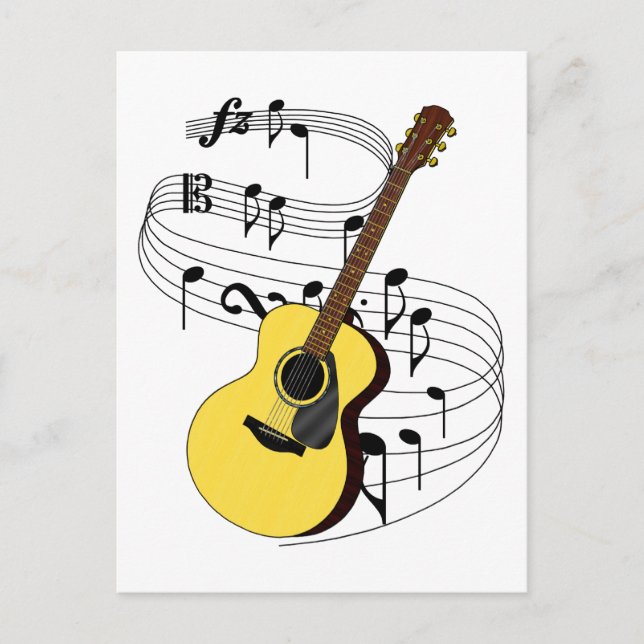 Guitar Vykort (Framsida)