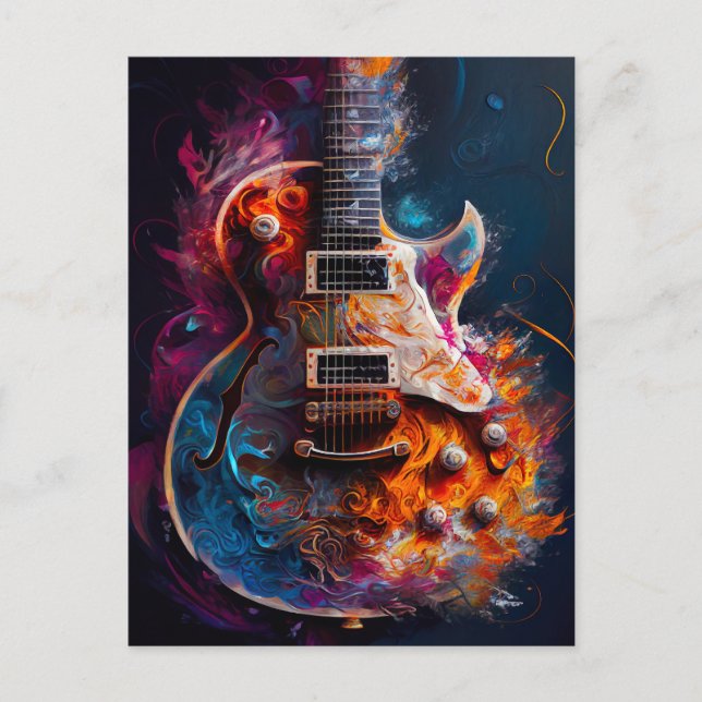 Guitar vykort (Framsida)